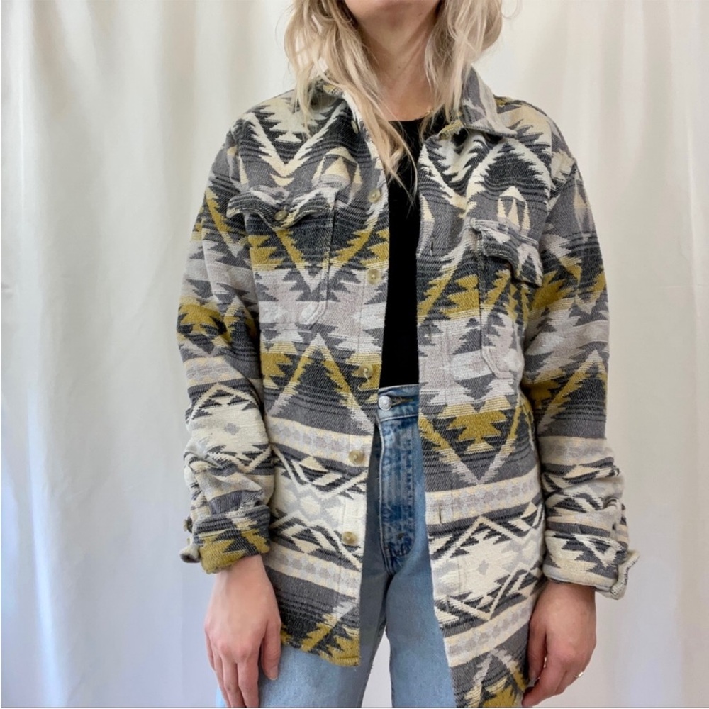 Urban Outfitters Southwestern Print Shacket Shirt